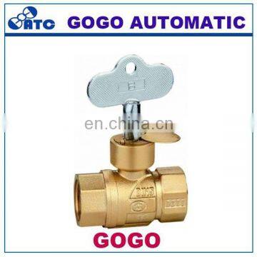 Brass Ball Valve With Lock/Lock Ball Valve For Water Meter