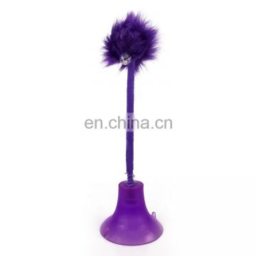 Hot selling cat toys cat sticks interactive toys pom pom  with catnip