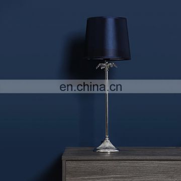 UK modern iron base desk lights custom cheap unique dark blue office table lamps