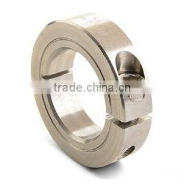 stainless steel custom made 1 piece clamping collar single split shaft collar