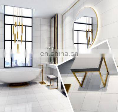 300x600mm kitchen bathroom pure white marble ceramic floor tile