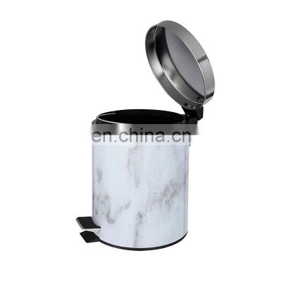Whole set competitive price Bathroom Accessories Marble Soap Box Liquid Soap Dispenser Pump Marble Trash Can