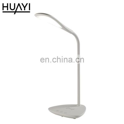 HUAYI High Quality Wireless Charging Modern Simple Style 6w Indoor Bedroom Office Room Led Table Lamp