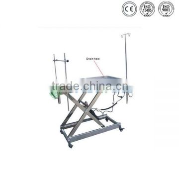 YSVET0506 good price good performance stainless steel surgery table veterinary
