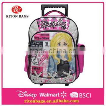 2016 Promotional Cheap Fashion Girl Trolley bags