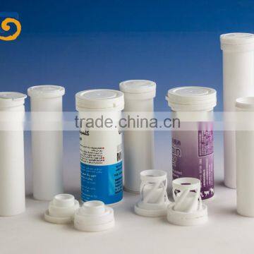 Plastic Effervescent tablets tubes,empty vitamin tablets bottle with spring cover