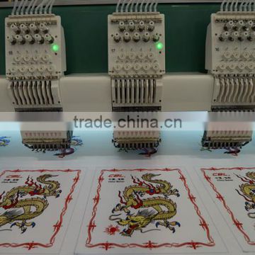 Flat computerized embroidery machine