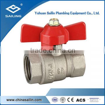 F/F standard port brass ball valve