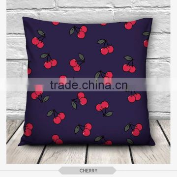 100% polyester cover fashion red cherry design 3d print pillowcases fullprint decorative throw pillow covers seat cushion Cover