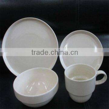 SGS certificated high quality ceramic dinner set