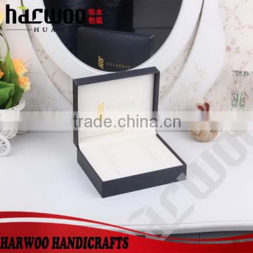 Cheap black paper large cufflink storage box