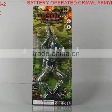 B/O crawl soldier, funny toy, role playing, action figure