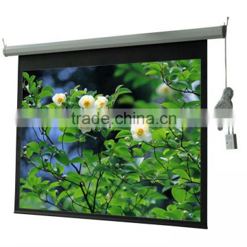 Deluxe Electric Projector Screen(Hot Promotion Motorized Projection Screen)