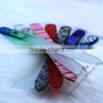 Colorful lifetime glass nail file