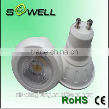 170-265V COB 5W GU10 LED lamps, 3W/7W LED lamp cup,3000K Plastic+AL 30000H LED lights