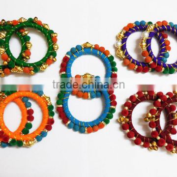 beautiful velvet funky bangles for trendy look Online Shopping