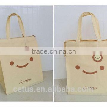 New style fashionable non woven bag with smile