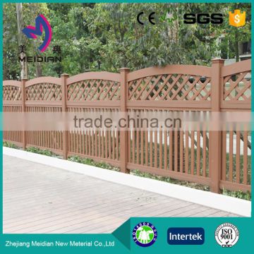 Easy installation wood plastic composite fence panels