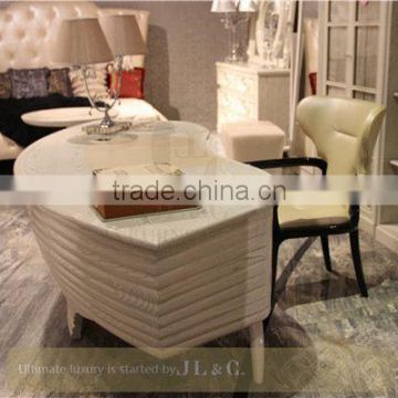 AT12-09 computer desk with mobile cabinet with solid wood from JL&C luxury furniture(China supplier)