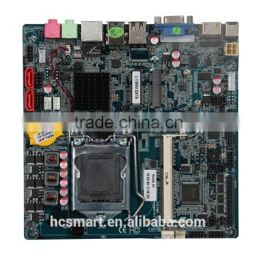 LGA1150 h81 thin mini itx motherboard with 1 LAN DC 12V SIM slot LVDS DC power