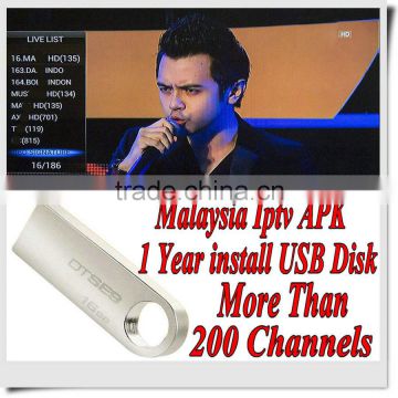 Free Shipping 128M USB Malaysia iptv box subscription Malaysia Sports channels with 1/3/6/12 months validity HDTV MyIptv