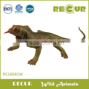 Recur 2016 new design soft PVC iguana wild animal reptile figure toy