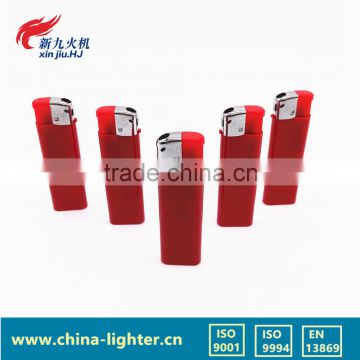 high quality red electronic gas lighter/5 color disposable cigratte lighter