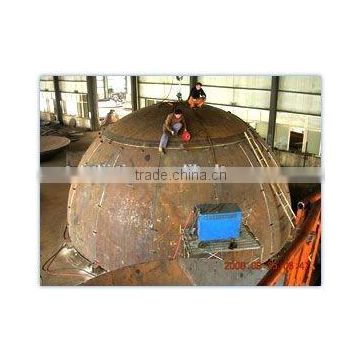 steel dome structure carbon fittings tank ends