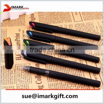 Personalized Logo Gel Pen with colorful caps high quality gel ink pen