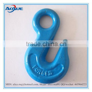 galvanized drop forged four times wll eye grab hook, safety hook price