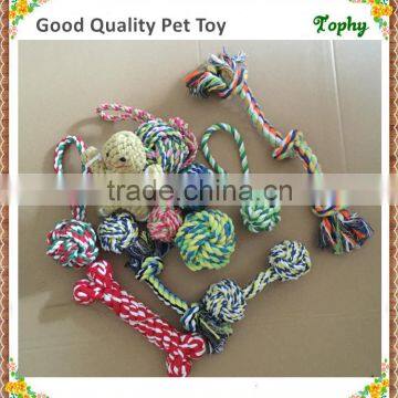 Colorful Puppy Chew Rope Ball Dog Pet Toys