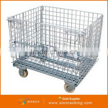 Pallet Logistic Collapsible welded wire container