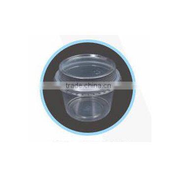 disposable clear plastic salad bowl with lid 650ml