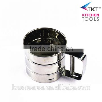 Different Size Of Stainless Steel Flour Sifter In Cheap Price Sifter Single/Double Flour Shaker