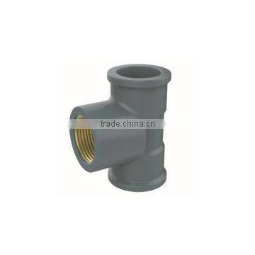 HIGH QUANLITY FEMALE TEE COPPER THREAD OF PVC DIN STANDARD FITTINGS FOR WATER SUPPLY