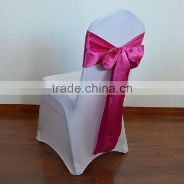 Fuchsia cheap satin chair sash for weddings