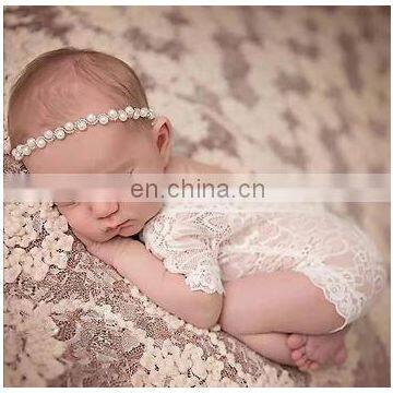 The Latest new born children's photography lace one-piece harlequin baby photo clothing baby 100 days clothing
