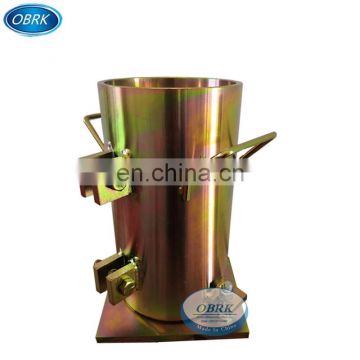 Detachable Steel Concrete Elastic Cylinder Test Mould with two quick-acting clamps
