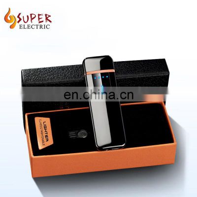 Colorful heating coil touch sensing electronic USB lighter