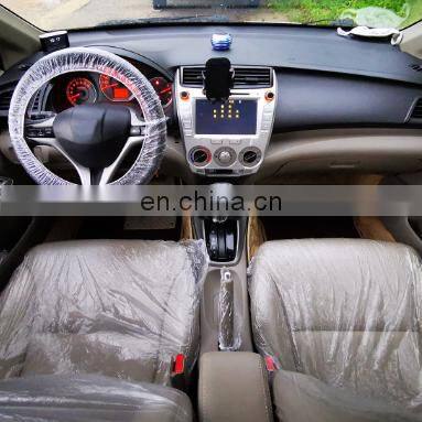 Car Garage Plastic Disposable Seat Covers Vehicle Protectors Mechanic Valet
