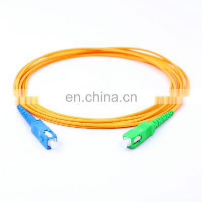 3meters 2.0mm SC UPC-SC APC Simplex Single mode G652D Optical Fiber Patch cord Fiber Jumper fiber sc patch cord