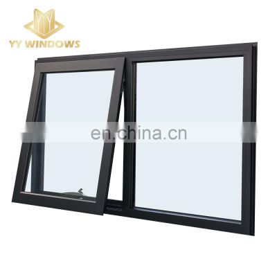 Aluminum frame with double glazed awning windows and window awning outdoor