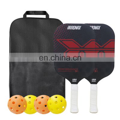 2023 Professional Honeycomb 18K Carbon Fiber Edgeless Pickleball Paddle Trending Design with 16.34 x 7.48 x 0.63 In
