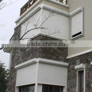 Guangzhou security roll up window, roller shutter exterior window, aluminum window,