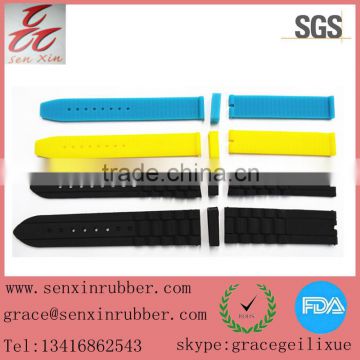 high quality colourful silicone rubber watch strap