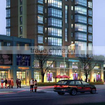 Glass Curtain Wall Design for Commerical Building