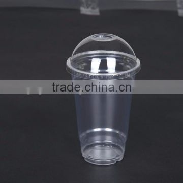 24 oz plastic clear cups with lids & straws