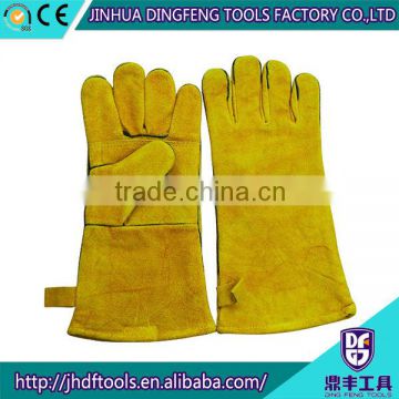 14 inches fully lined cow nitrile working gloves