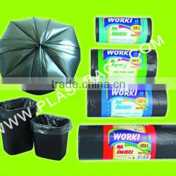 2013 TOP SELLER HDPE STAR SEAL GARBAGE BAGS ON ROLL