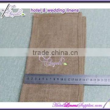 China factory direct wholesale natural burlap wedding sashes for special events, wedding chair covers